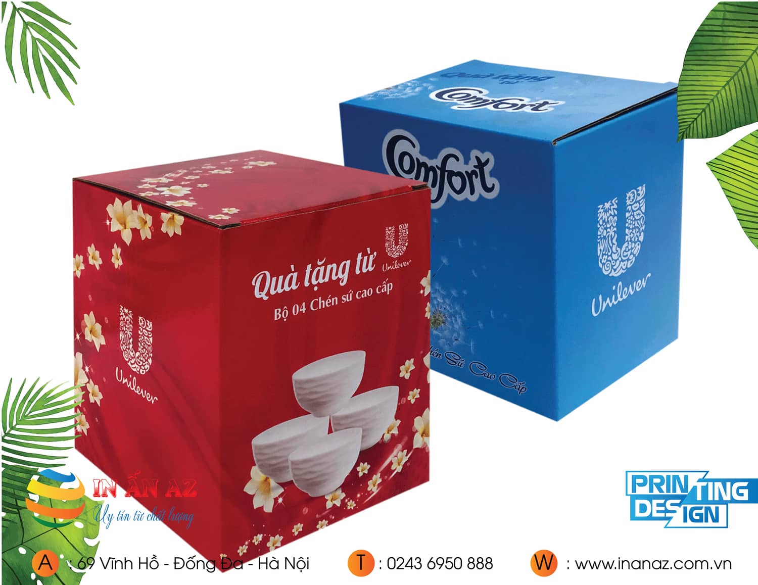 Mẫu hộp carton đựng quà tặng lịch sự