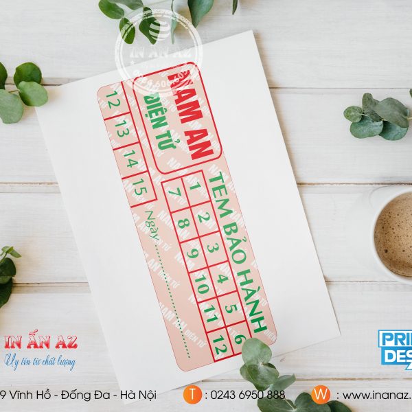 Kích Thước Tem Vỡ Tiêu Chuẩn
