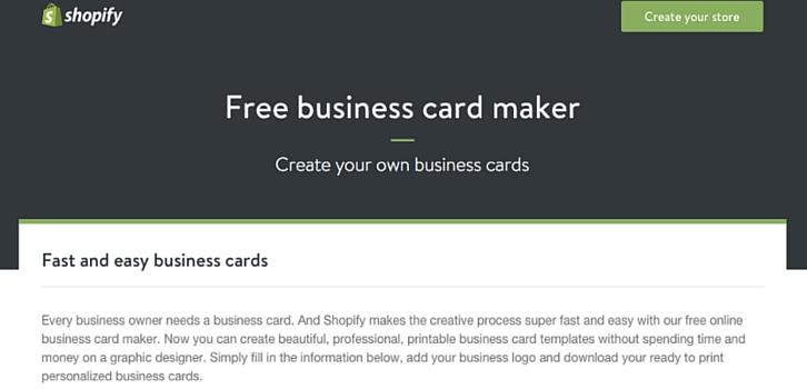Phần mềm thiết kế Free Business Card Maker