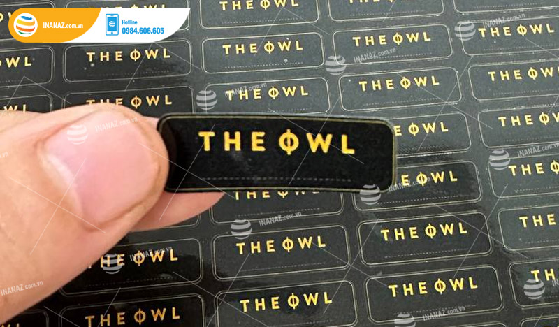 Mẫu tem nhãn sản phẩm The OWL