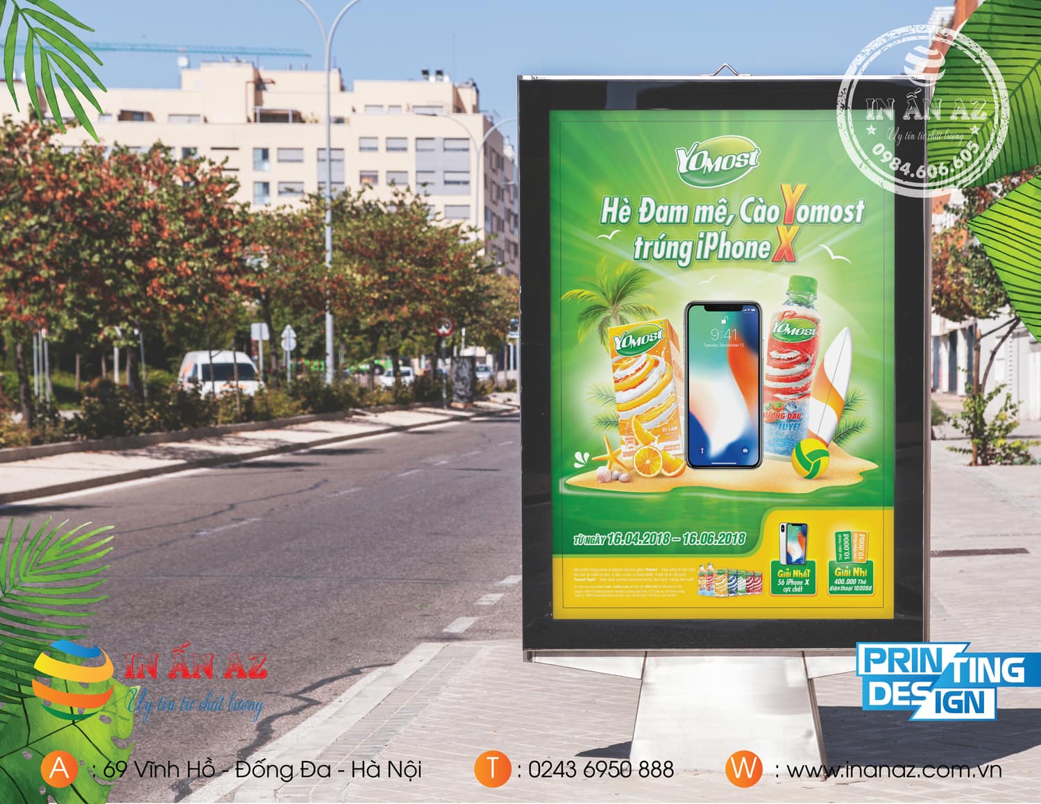 Mẫu poster được thiết kế và in tại In ấn AZ