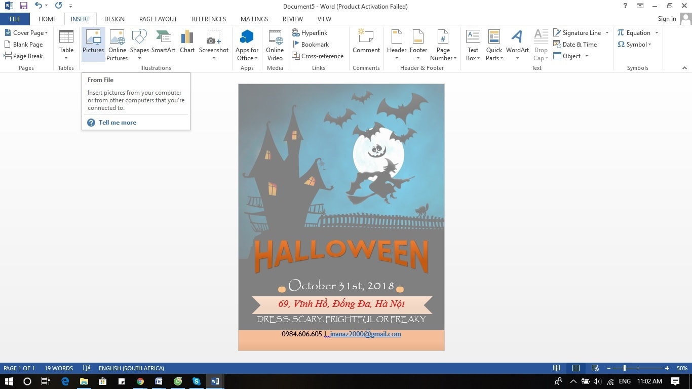 Thêm hình ảnh và logo vào mẫu thiết kế