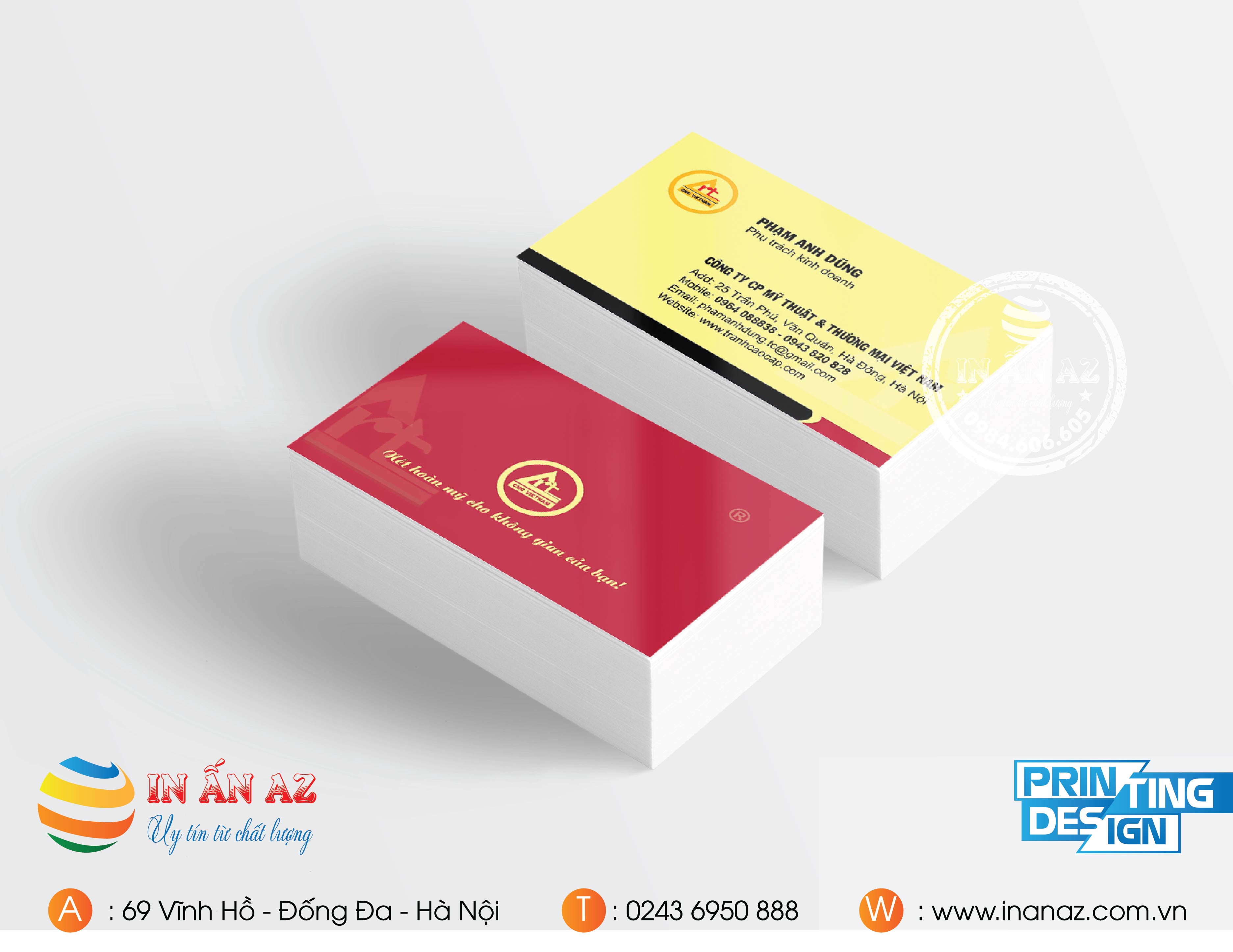 in card visit giá rẻ hà nội