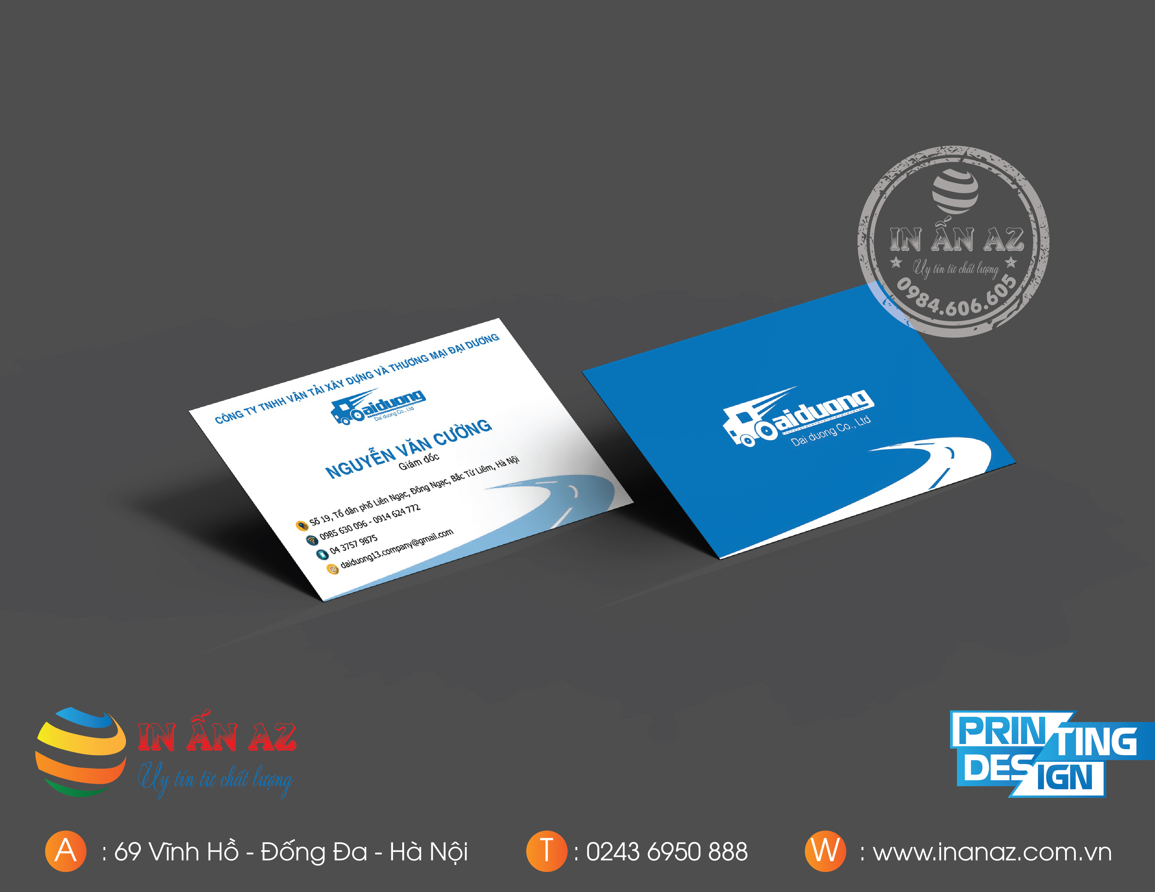 giá in card visit