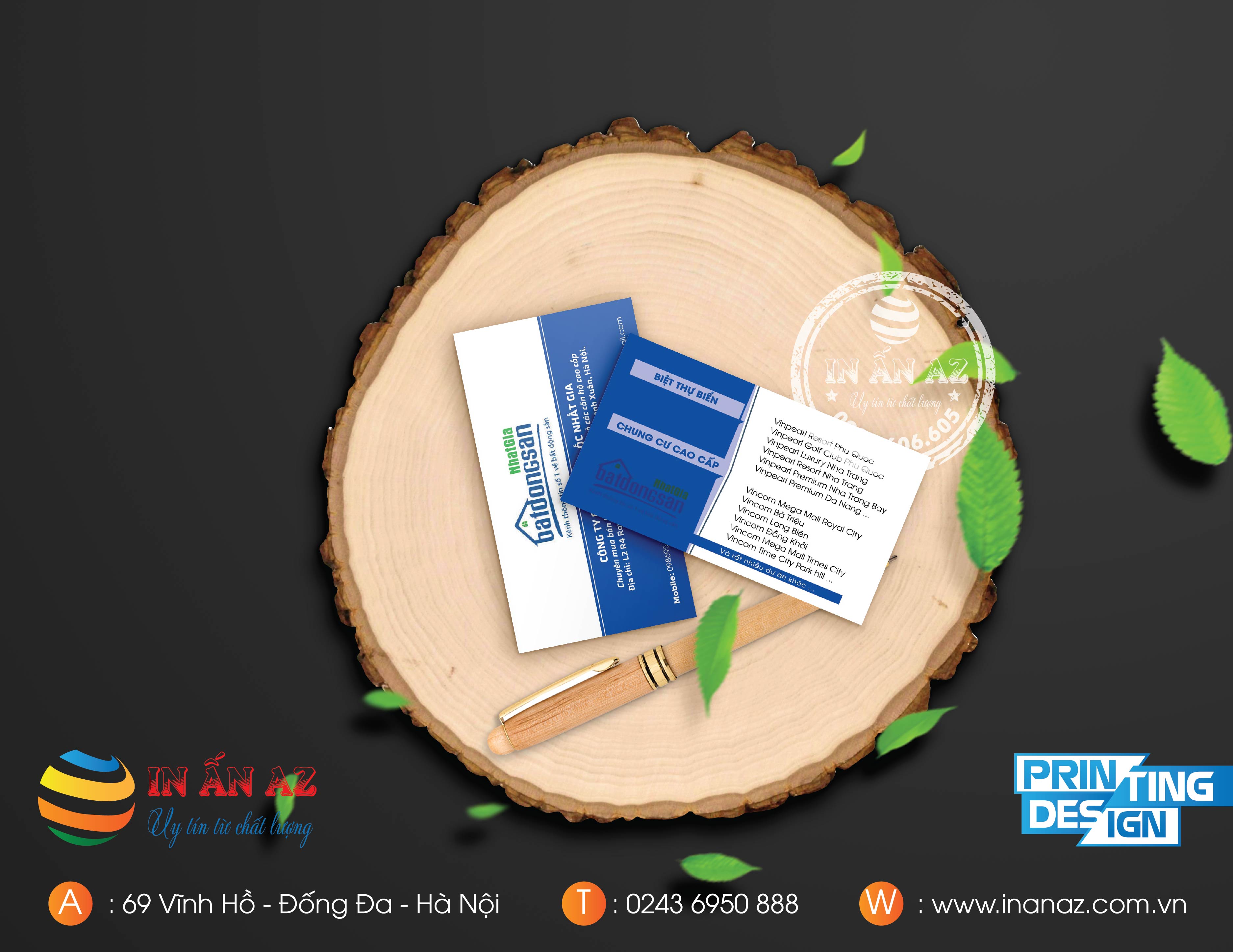 giấy in card visit 2 mặt