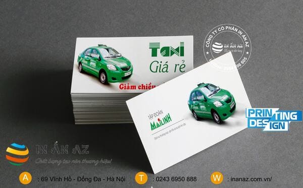 Card Visit hãng Taxi Mai Linh