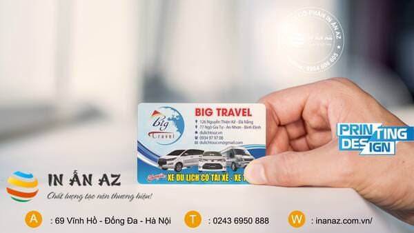 Card Visit của Taxi Big Travel