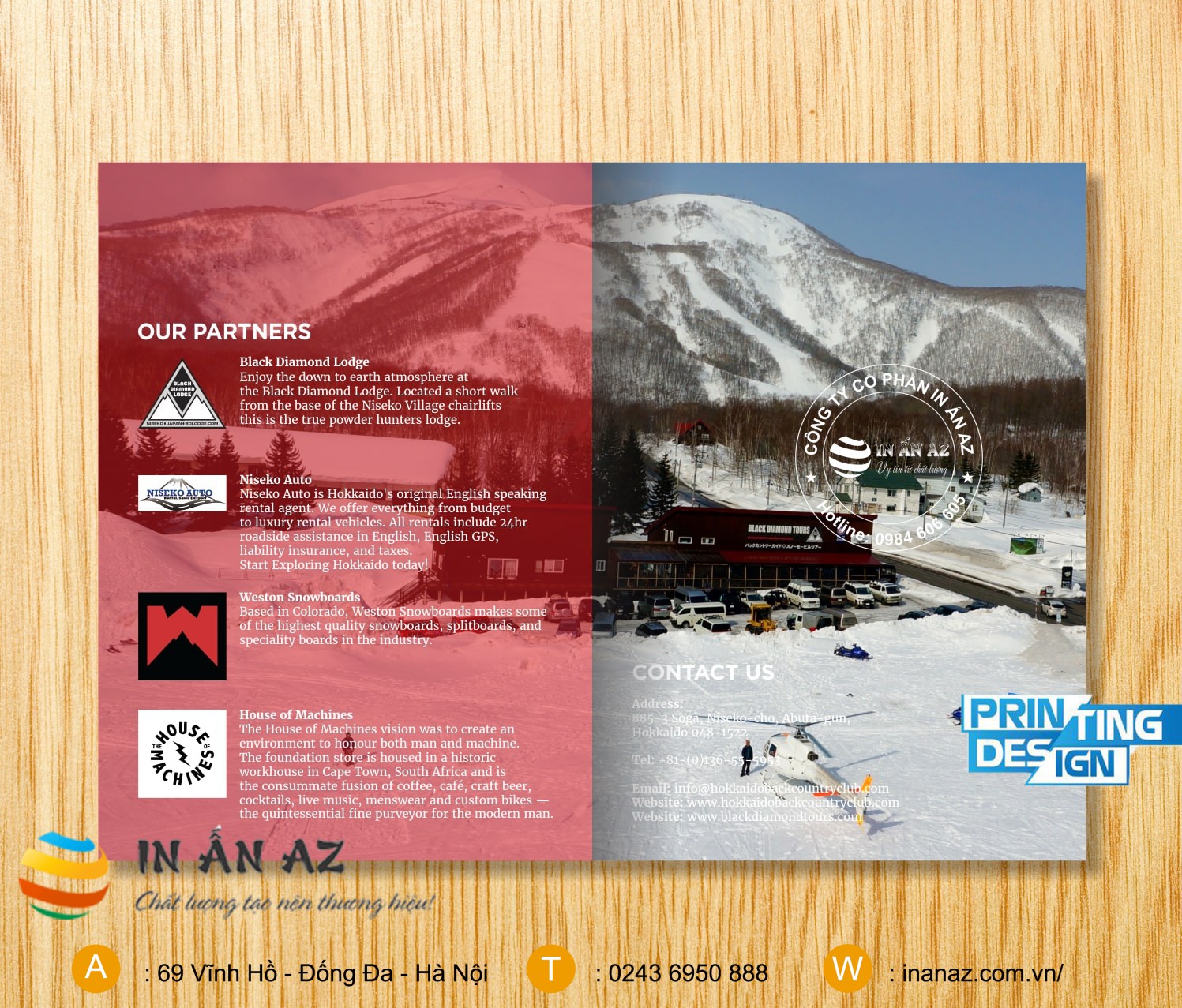Mẫu catalogue giới thiệu du lịch núi tuyết đẹp