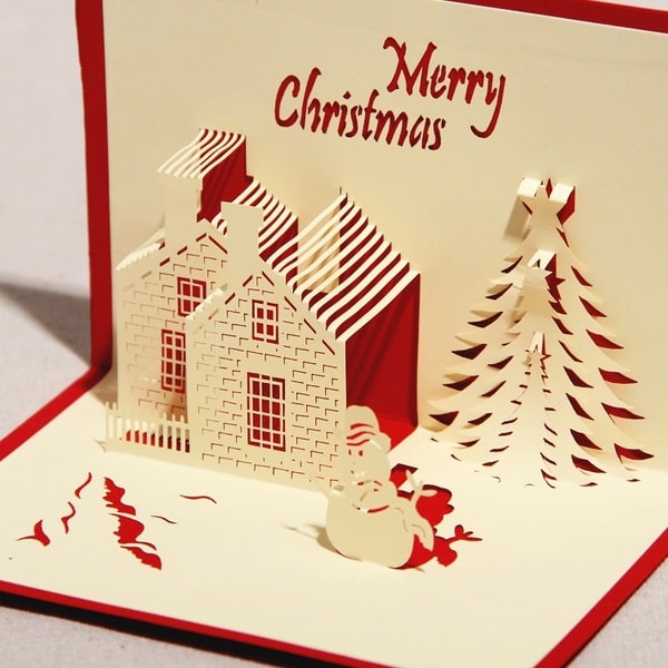 Thiệp Giáng sinh với design quy mô 3D