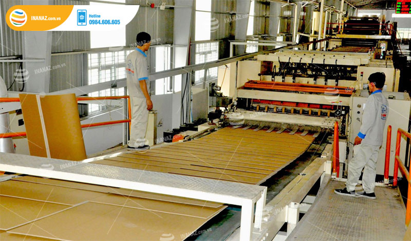 Quy trình sản xuất chất liệu giấy carton