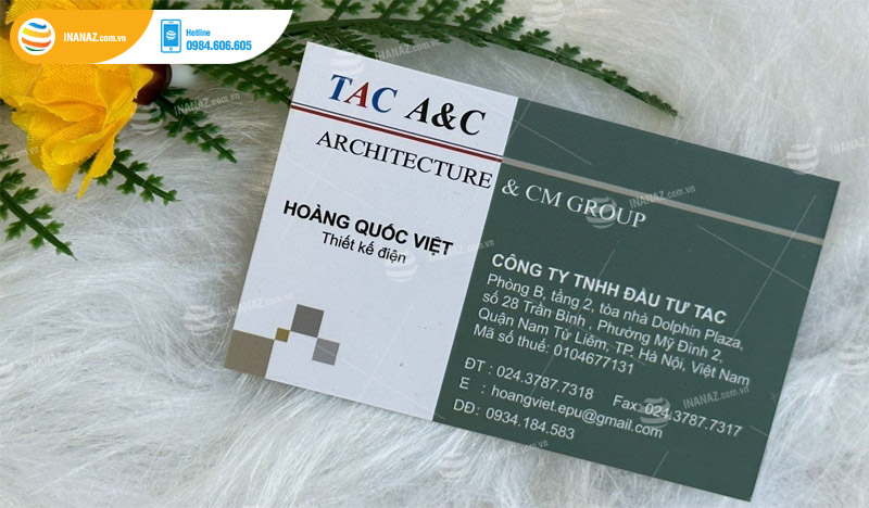 Mẫu name card cá nhân Hoàng Quốc Việt thiết kế điện