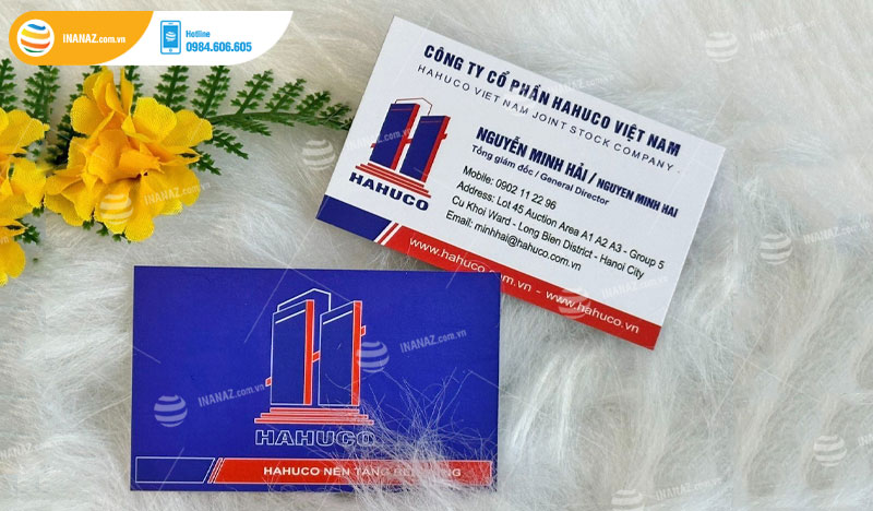 Mẫu business card Công ty Cổ phần Hahuco Việt Nam