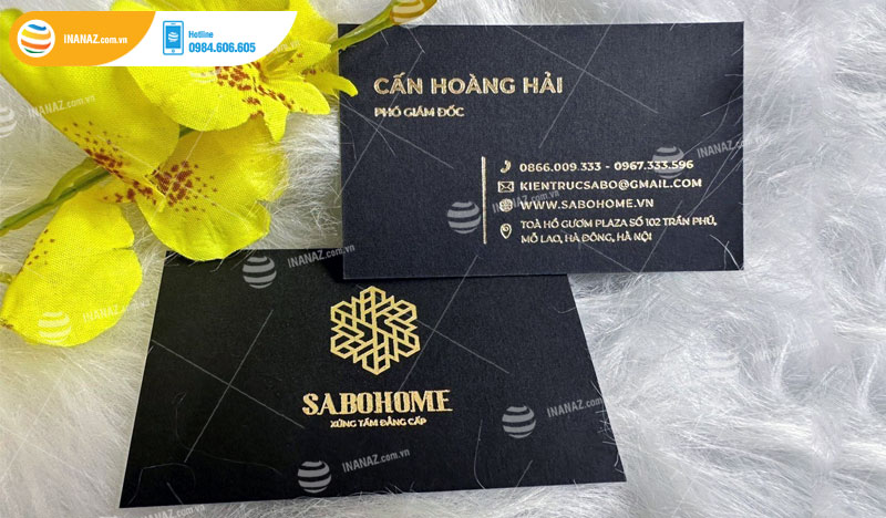 Thiết kế và in ấn name card cho Phó tổng giám đốc Cấn Hoàng Hải