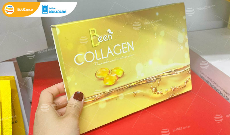 In hộp cứng đựng thực phẩm chức năng Collagen