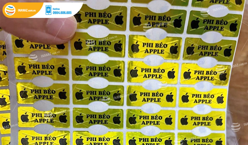 Mẫu tem 7 màu giá điện thoại cửa hàng Phi Béo