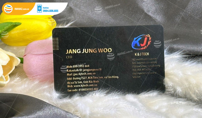 Mẫu card visit cá nhân Jang Jung Woo