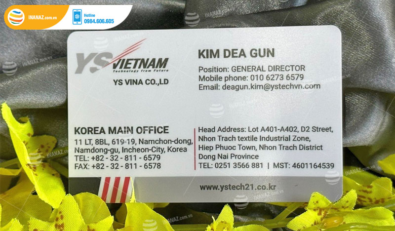 Mẫu thẻ nhựa Kim Dea Gun