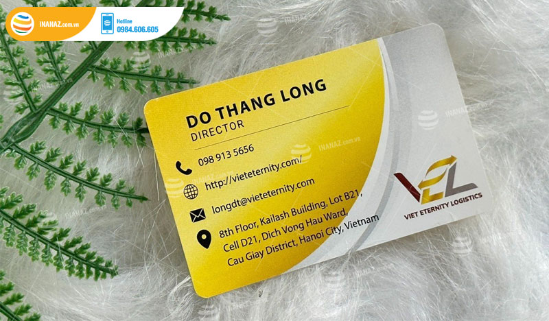 In card visit nhựa cá nhân Do Thang Long