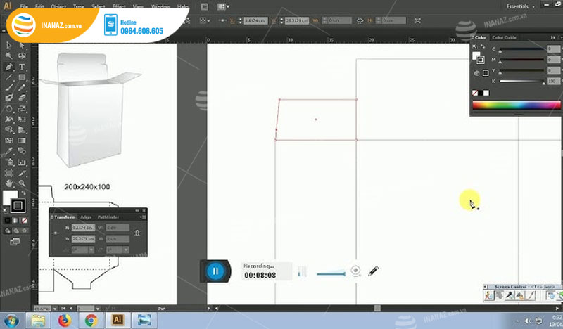 Phần mềm thiết kế hộp giấy Adobe Illustrator (AI)