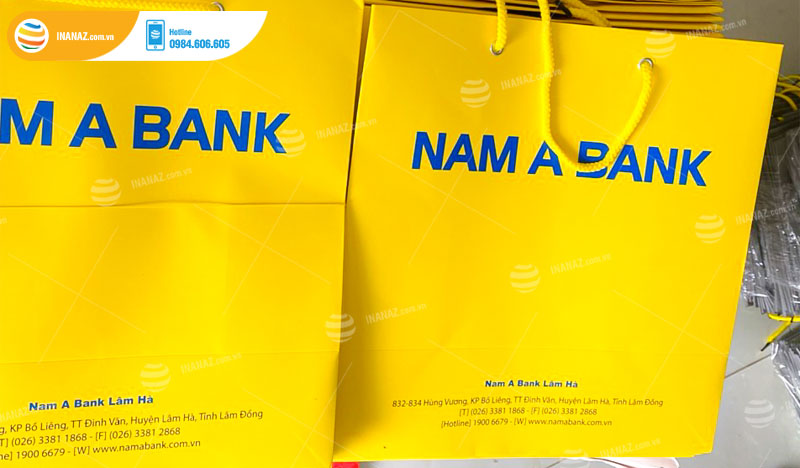 In túi giấy cho ngân hàng Nam A Bank