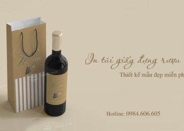 Đặt in túi giấy đựng rượu theo yêu cầu tại Hà Nội