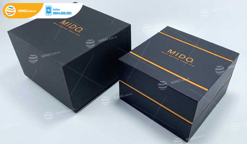 Mẫu hộp giấy đựng đồng hồ Mido