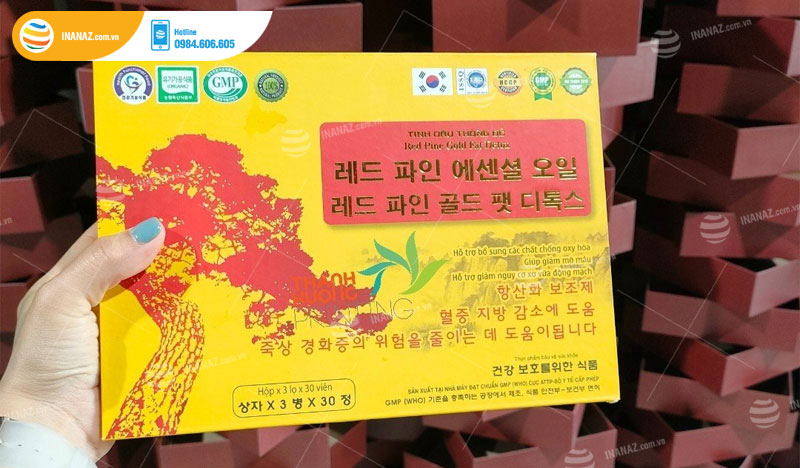 Mẫu hộp giấy đựng serum dưỡng da Hàn Quốc