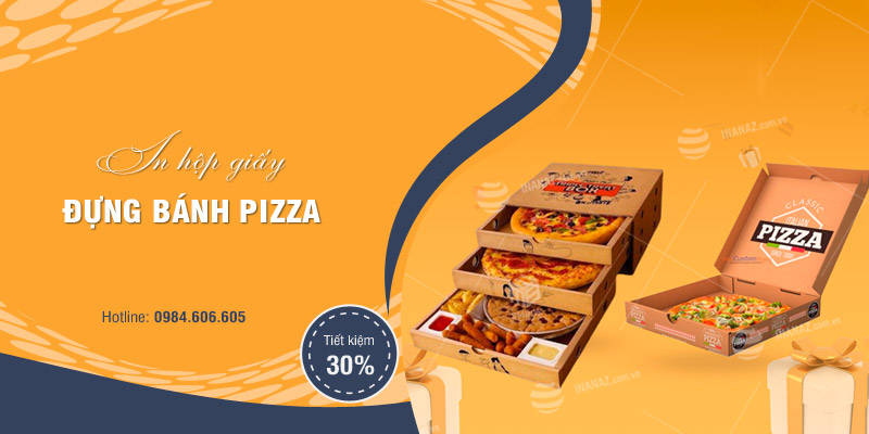 Xưởng in hộp giấy đựng bánh pizza theo yêu cầu với giá rẻ tại Hà Nội