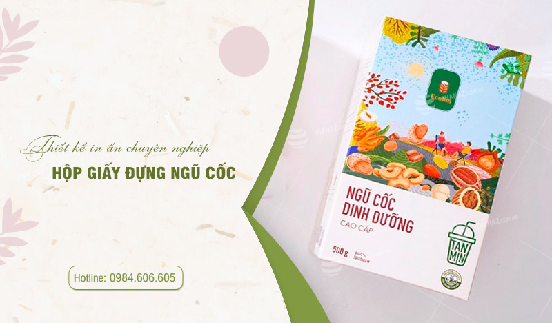 Xưởng in hộp giấy đựng ngũ cốc giá rẻ theo yêu cầu tại Hà Nội