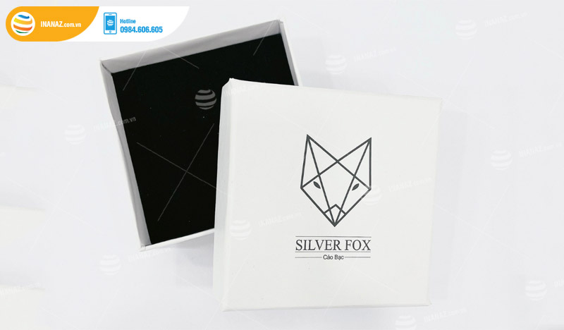 Mẫu hộp giấy đựng trang sức Siver Fox