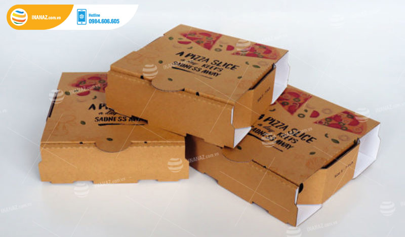 Mẫu hộp giấy đựng bánh pizza