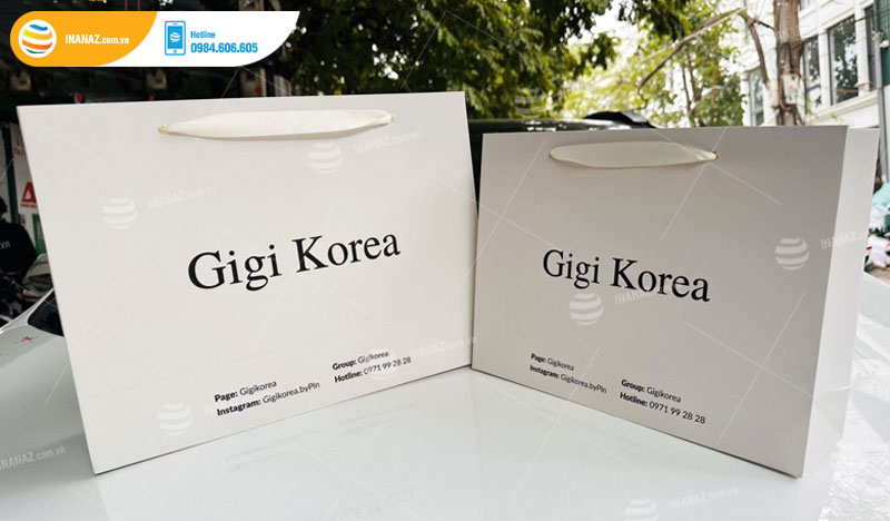 Mẫu túi giấy đựng đồng hồ đẹp Gigi Korea