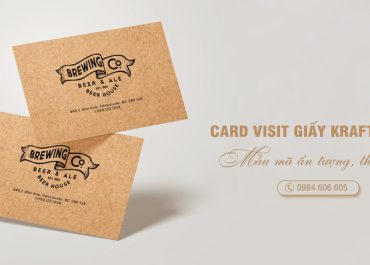 Tổng hợp những mẫu card visit giấy kraft đẹp với thiết kế thu hút