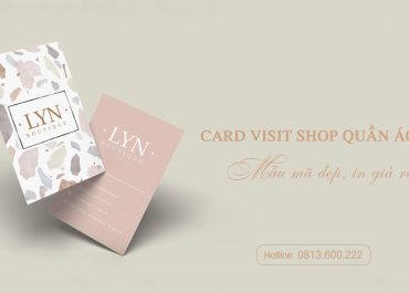 Mẫu card visit shop quần áo thời trang đẹp với thiết kế nổi bật