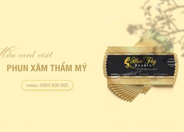 Tổng hợp mẫu card visit phun xăm thẩm mỹ đẹp ấn tượng