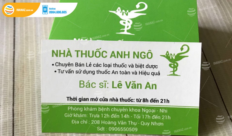 Mẫu card visit bác sĩ Lê Văn An