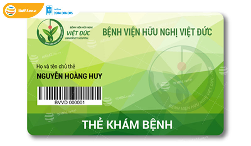 Mẫu card visit bệnh viện hữu nghị Việt Đức
