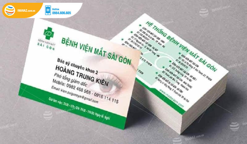 Mẫu card visti bệnh viện mặt Sài Gòn chuyên nghiệp