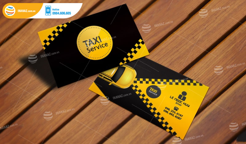 Card visit xe ô tô dịch vụ taxi 