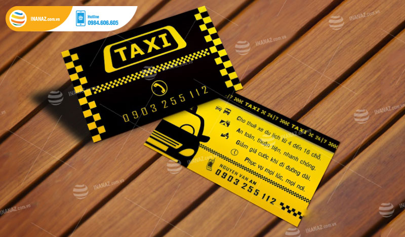 Card visit xe ô tô taxi thiết kế chuyên nghiệp