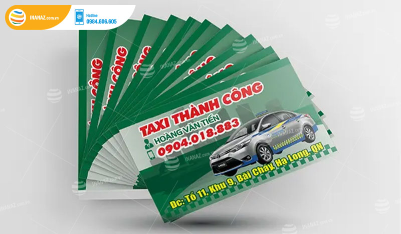 Card visit xe ô tô taxi Thành Công