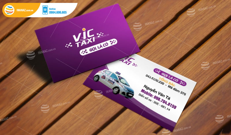 Card visit xe ô tô taxi thiết kế độc đáo