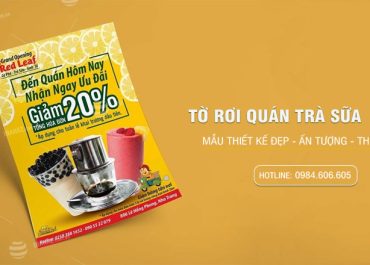 Tổng hợp mẫu tờ rơi trà sữa đẹp ấn tượng