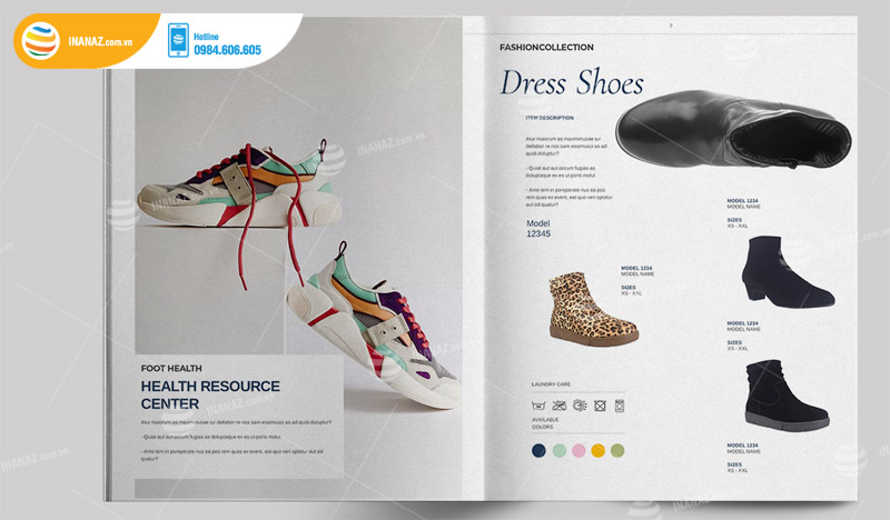 Những tiêu chí khi thiết kế catalogue giày dép đẹp ấn tượng