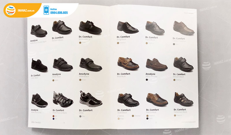 Mẫu catalogue giới thiệu giày dép 