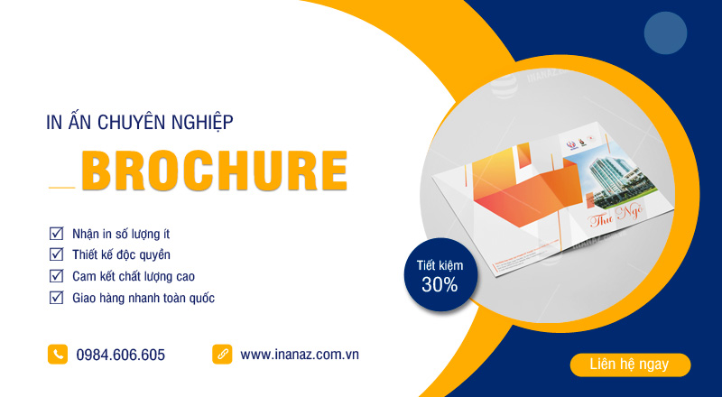 Dịch vụ in brochure giá rẻ, thiết kế miễn phí mẫu, nhận in số lượng ít tại Hà Nội