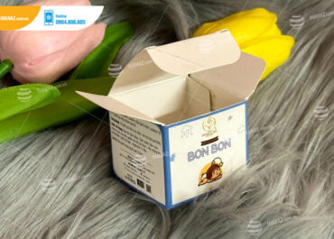 Mẫu hộp giấy đựng kem da Bon Bon