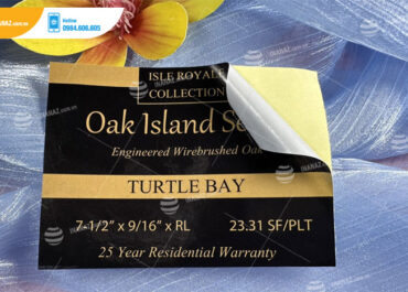 Mẫu tem nhãn sản phẩm TURTLE BAY