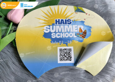 Mẫu tem nhãn dán Hair Summer School