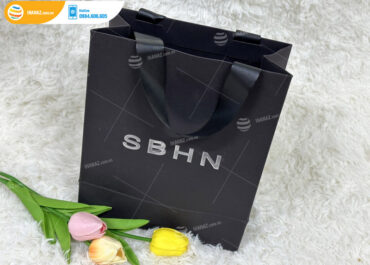 Mẫu túi giấy quần áo thương hiệu SBHN